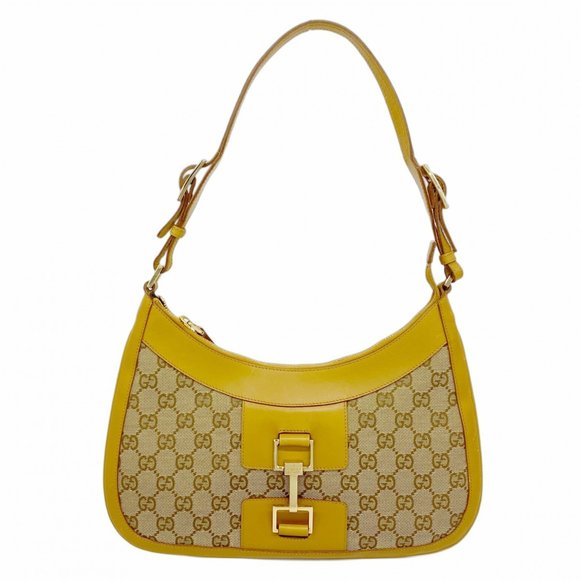 Gucci GG Canvas Handbag 001 4128 Brown Women's - Picture 1 of 11